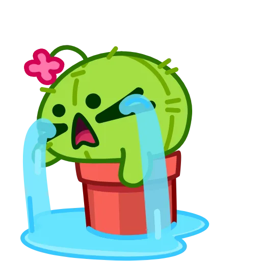 Стикер 18 Cactus And Balloon