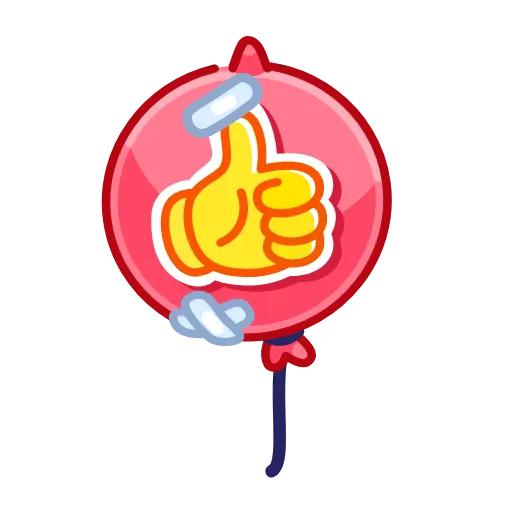 Стикер 3 Cactus And Balloon