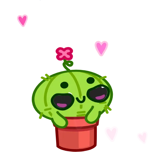 Стикер 12 Cactus And Balloon