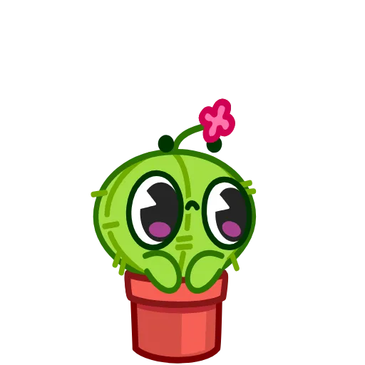 Стикер 4 Cactus And Balloon