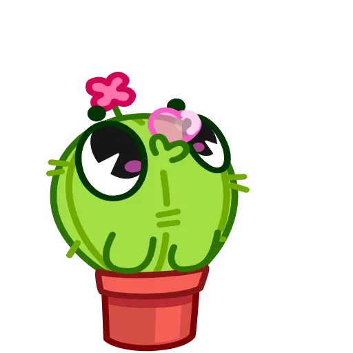 Стикер 2 Cactus And Balloon