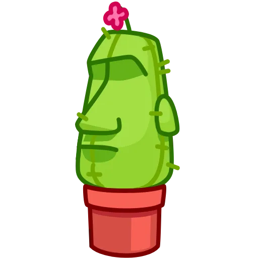 Стикер 14 Cactus And Balloon