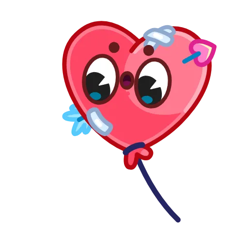 Стикер 10 Cactus And Balloon