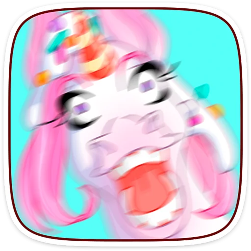 🦄 Стикер «Кэндилинн - волшебная сестричка единорожки Линн» для Telegram