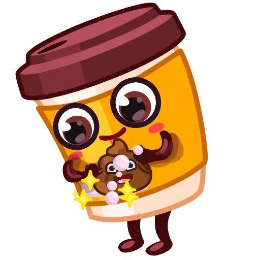 Стикер 18 Cup Puchino