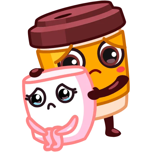 Стикер 20 Cup Puchino