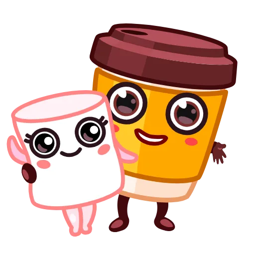 Стикер 5 Cup Puchino