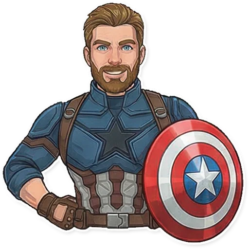 😀 Стикер «Captain America» для Telegram