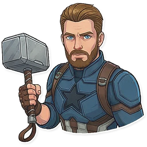 🔨 Стикер «Captain America» для Telegram