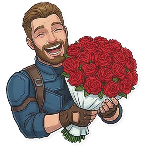 🌺 Стикер «Captain America» для Telegram