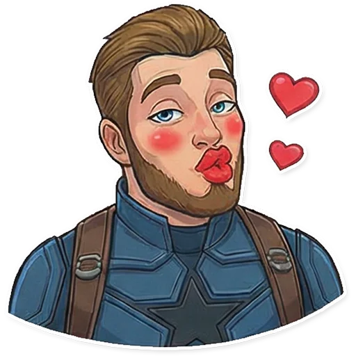 😘 Стикер «Captain America» для Telegram