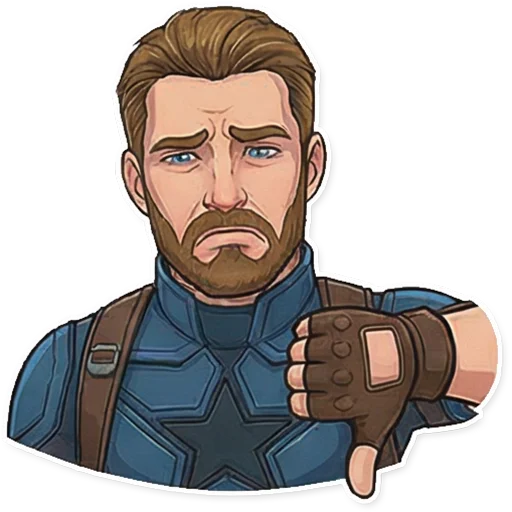 👎 Стикер «Captain America» для Telegram