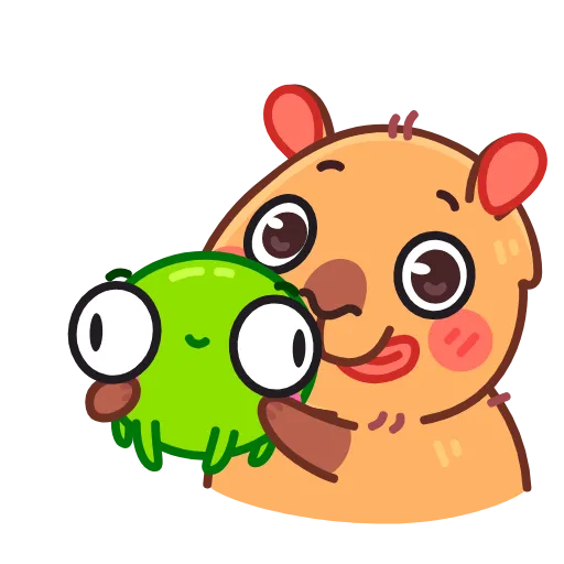 Стикер 19 Yippy The Capybara