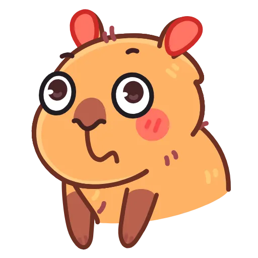Стикер 40 Yippy The Capybara