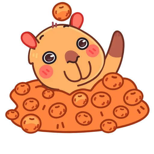 Стикер 38 Yippy The Capybara