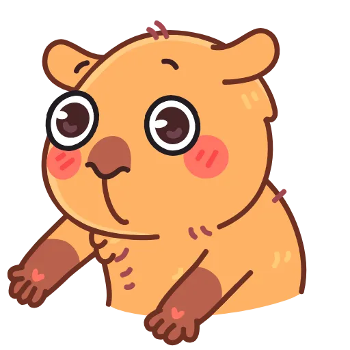 Стикер 31 Yippy The Capybara