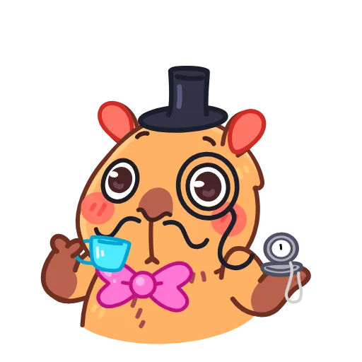 Стикер 33 Yippy The Capybara