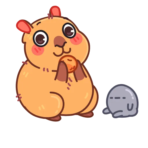 Стикер 46 Yippy The Capybara