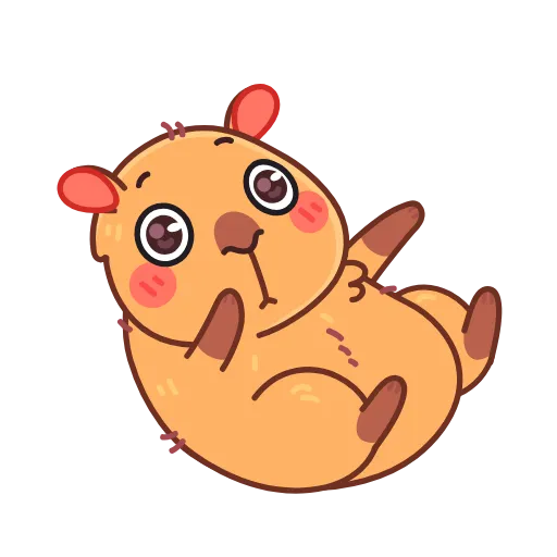 Стикер 20 Yippy The Capybara