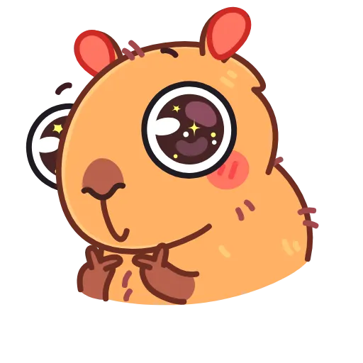 Стикер 9 Yippy The Capybara