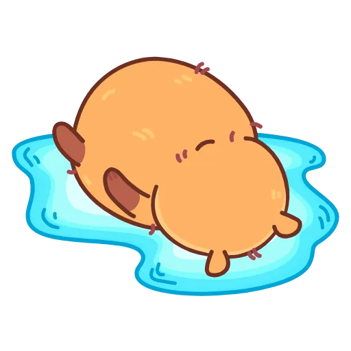 Стикер 16 Yippy The Capybara