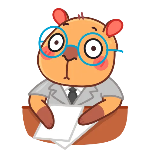 Стикер 43 Yippy The Capybara