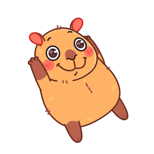 Стикер 22 Yippy The Capybara