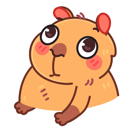Стикер 21 Yippy The Capybara