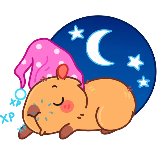 Стикер 23 Yippy The Capybara
