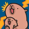 Стикер 14 🍊 Capybara - эмоджи с милой пушистой капибарой