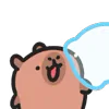 Стикер 37 🙂Capybara-2 - капибара