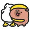 Стикер 44 🙂Capybara-2 - капибара