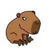 Стикер 24 😵Capybara - капибара