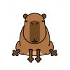Стикер 40 😵Capybara - капибара