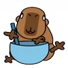 Стикер 9 😵Capybara - капибара