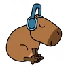Стикер 11 😵Capybara - капибара