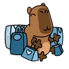 Стикер 32 😵Capybara - капибара