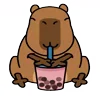 Стикер 21 😵Capybara - капибара
