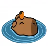 Стикер 3 😵Capybara - капибара