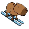 Стикер 39 😵Capybara - капибара