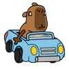 Стикер 8 😵Capybara - капибара