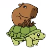 Стикер 7 😵Capybara - капибара
