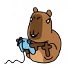 Стикер 15 😵Capybara - капибара
