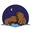 Стикер 2 😵Capybara - капибара