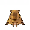 Стикер 35 😵Capybara - капибара