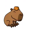 Стикер 34 😵Capybara - капибара