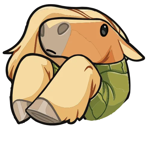 🥺 Эмодзи «Лошадка Карамелька» для Telegram