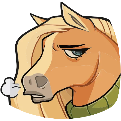 😮‍💨 Эмодзи «Лошадка Карамелька» для Telegram