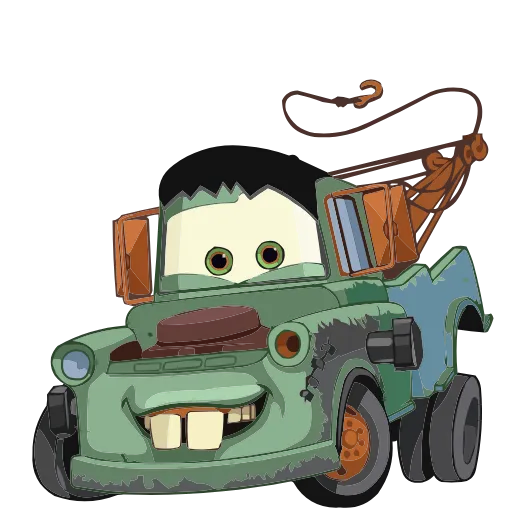Стикер 38 Набор эмоджи по мульту «Cars Тачки» из ВК в HD качестве