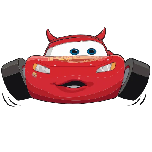 Стикер 41 Набор эмоджи по мульту «Cars Тачки» из ВК в HD качестве